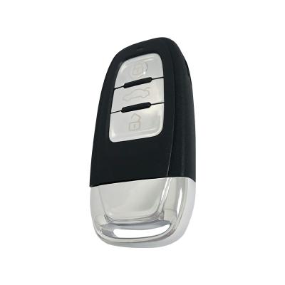 China Plastic+Metal 315MHz 3 Buttons Filp Remote Car Key Case Shell For Audi A6l Q7 A2 A3 A4 A6 A6l A8 TT 2012-2017 Key Times for sale