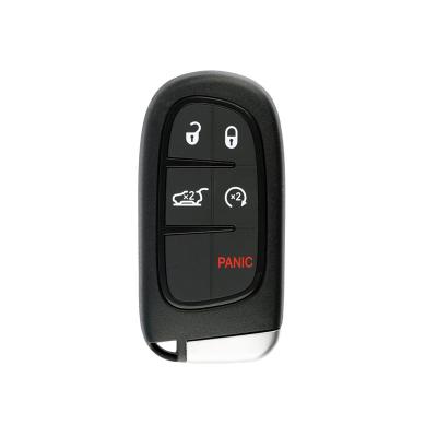 China Plastic+Metal Good Price 5 Buttons 433Mhz Chip Auto Keyless Entry Car Remote Keyless Fob Fob For Jeep Cherokee 2014-2019 for sale