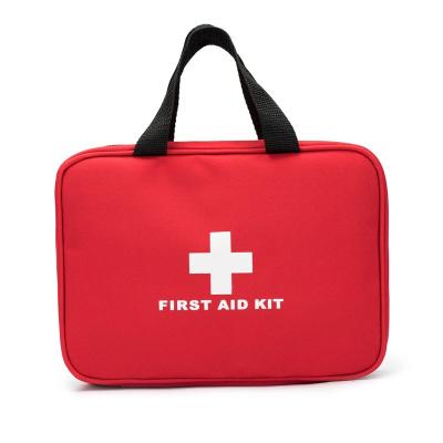 China Jipemtra First Aid Portable Red Empty Pouch Camp Durable Responder Storage Emergency Survival Medicine Bag For Car Home Office for sale