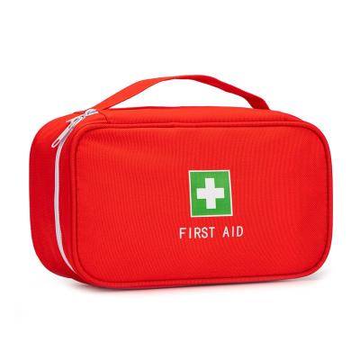 China Durable Portable Red First Aid Kit Bag Empty Emergency Medical Bag First Aid Pockets Pouches For Car Travel Home Camping Hiking Outdoor for sale