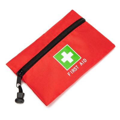 China Small Durable Portable Red First Aid Rescue Travel Rescue Pouch Medicine Pouch Empty Pouch Bag For Car Running Camping Outdoors for sale