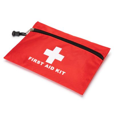 China Small Durable Portable Red First Aid Emergency Travel Rescue Pouch Medicine Pouch Empty Pouch Bags For Car Running Camping Outdoors for sale