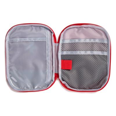 China Durable Portable Red First Aid Bag Empty First Aid Bags Section Dividers Travel Medical Case First Responder Storage Medicine Bag For Car for sale