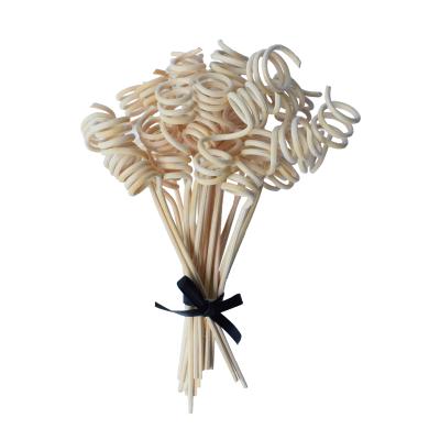 China Viable Custom Home Fragrance Reed Diffuser Curly Rattan Sticks for sale