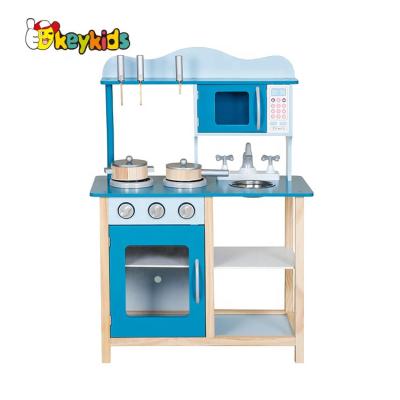 China For Kids Hands Training Skill Hot Selling Kids Pretend Role Play Wooden Kids Kitchen Play Set For Wholesale W10C404C for sale