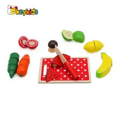 China For Children Active Simulation Mode Top Train Kids Capacity Toy Wooden Food For Play Kitchen W10B306 for sale