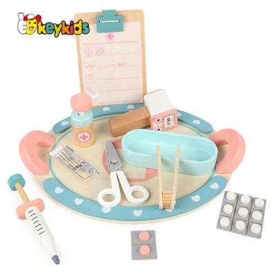 China For Kids Customize Hands Training Skill Pretend Play Doctors Kit Wooden Toy For Children W10D360 for sale