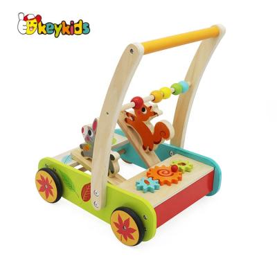 China For Children Activity Game 2021 Wholesale Baby Walker Wooden Car Training Hands Skill For Children W16E154 for sale