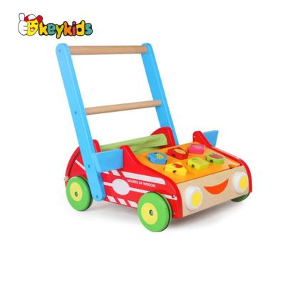 China For Kids New Arrival Educational Wooden Baby Walker Activity Center Training Hands Skill For Sale W16E134 for sale