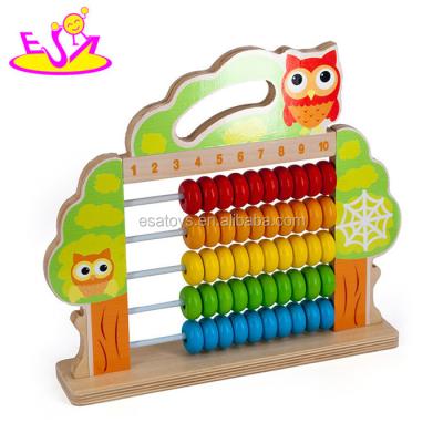 China New Design Plywood+metal Baby Abacus Toys Wooden Educational Toys For 1 Year Old W12A033 for sale