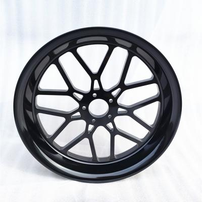 China Front 6061 T6 Aluminum Rear Spoke Wheel Rim CNC Aluminum Alloy Forged Motorcycle Wheels And Fatigue 16*3.5 Inch for sale