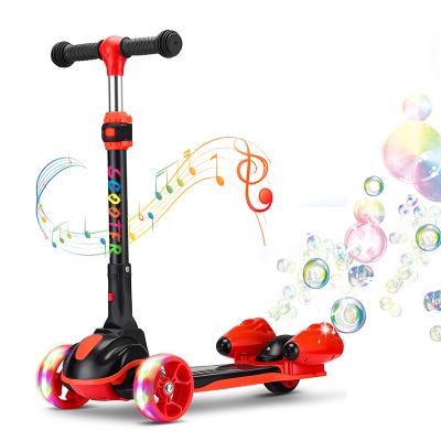 China Kids Toys 2021 Best Seller Logo Customized 3 Wheel Electric Scooter For Kids With Light Kids Kick Scooters Foot Scooters for sale