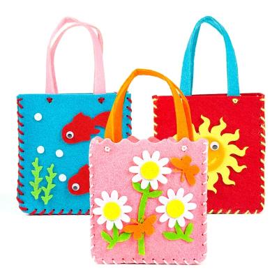 China Wholesale DIY Educational Manual Toys Puzzle Kit Easter Felt Bag Sewing Kits for sale