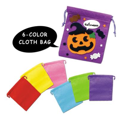 China CANDY Cookie Snacks Party Pumpkin Cat Style Drawstring Bag Candy Halloween Tote Bag Packaging Children's Day Candy Bag Witch for sale