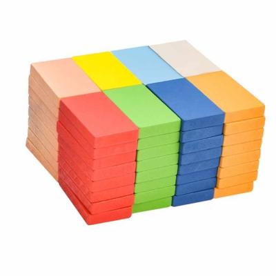 China Factory direct sale educational game intelligent domino early special color standard educational DIY Toy Set Wholesale building block for sale