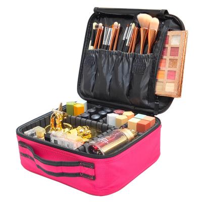 China Eco-friendly and economical wholesale custom zipper lychee grain make up travel cosmetic bag for women for sale