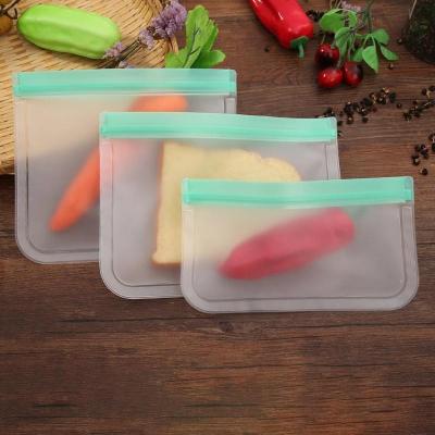 China Sustainable Reusable PEVA Silicone Food Storage Bag Vegetable Preservation Bag for sale