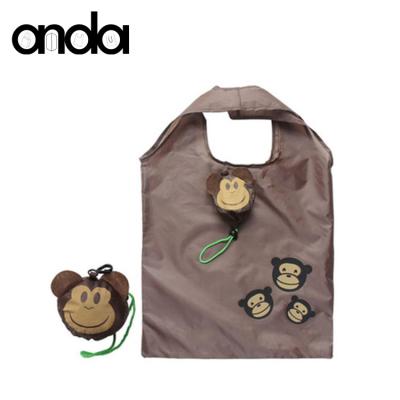 China Easy Handled Carry Foldable Animal Pattern Eco Friendly Grocery Bags for sale