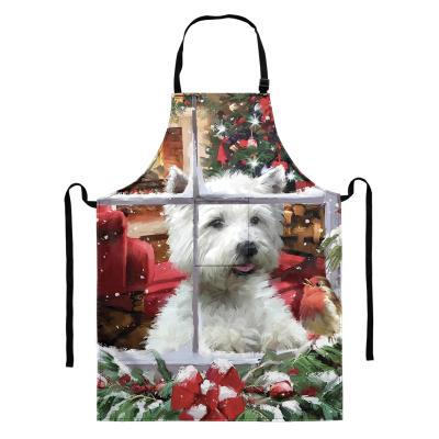 China 2022 Drink/Food Christmas Pattern Printing Apron Cooking New Year Design Apron Custom Printing Hot Selling Customized Aprons Decorations For Home for sale