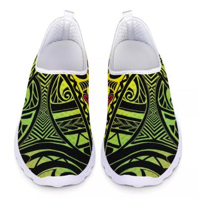 China Outdoor Walking Ease Walker Shoes Women CustomCasual Ladies Tribal Printing For Platform Shoes 2021 Women's Sports Shoes for sale