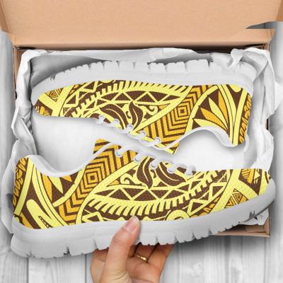 China Outdoor Walking Shoes Sports Running Polynesian Tribal Design Factory Wholesale Cheap Custom Mens Sports Running Shoes 2021 for sale