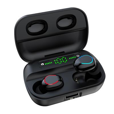 China Mini True Wireless Neckband Earbuds Power Bank With 1500mah TWS Waterproof Wireless Earphone With Mic Charging Case For Phone for sale