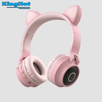 China Super Bass Wireless Headphones Headset Earphone With LED Light For PC PS4 Xbox One Controller Cat Earphone for sale