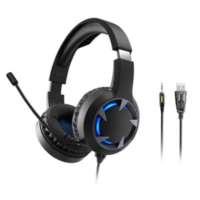 China Newest Wireless LED Headband Light Gaming Headset Comfortable Earphone OEM Gaming Headset With Good Material for sale