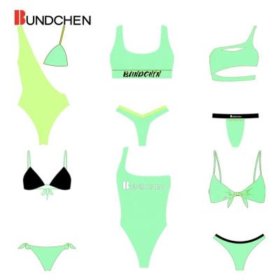 China Custom Breathable Hot Sexy Manufacturer Fashion Company Two Piece Swimsuit Swimwear Bikini for sale