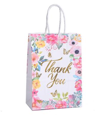 China Party Decoration Newcomer Thanksgiving Day Thank You Printed Stamping Gift Bags For Birthday Party Gift Bags Decoration Supplies for sale