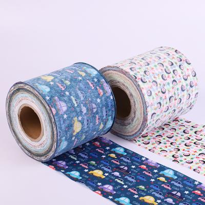 China Sustainable High Quality Printed Nonwoven Fabric PP Spunlace Nonwoven Fabric Roll for sale