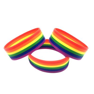 China Wholesale Silicone Personized Pride Sports Wristband Love And Peace Silicone Wristbands Eco - Friendly for sale