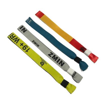 China /Sporty/CLASSIC//BOHEMIA/ TRENDY religious/cute casual bulk fabric woven wristband polyester fabric event wristbands promotion gifts for sports event for sale