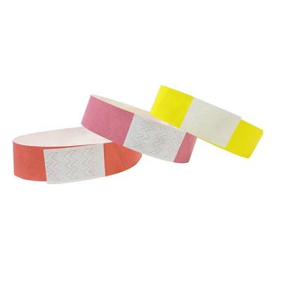 China Custom tyvek paper tyvek gifts activity safety disposable waterproof paper wristbands eco-friendly / waterproof ID wristband for sale