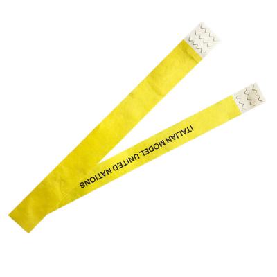 China Wholesale eco-friendly paper wrist bands/waterproof disposable one time use tyvek wristbands paper entry wristbands for an event for sale