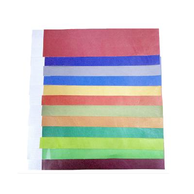 China Disposable full color disposable tyvek ticket tyvek wristbands eco-friendly professional cheap blank / waterproof wristband for sale