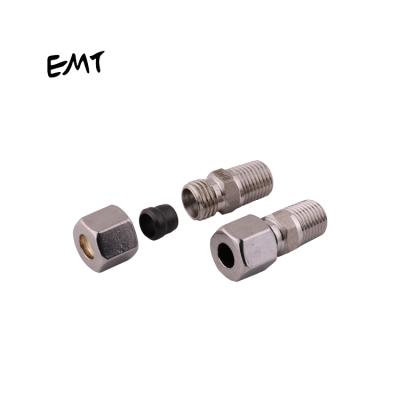 China Straight Metric High Pressure Types 304 NPT Male Thread Degree Bite Connector Compression Stainless Steel 24 Fittings for sale