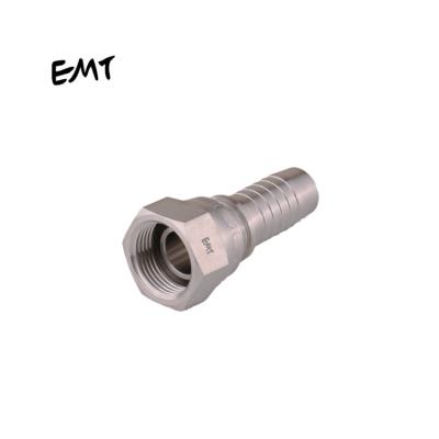 China Water EMT Stainless Steel Stamped Hydraulic BSP 60 Degree Cone Joint Pipe Hose Connector Female End Fittings For Sale for sale