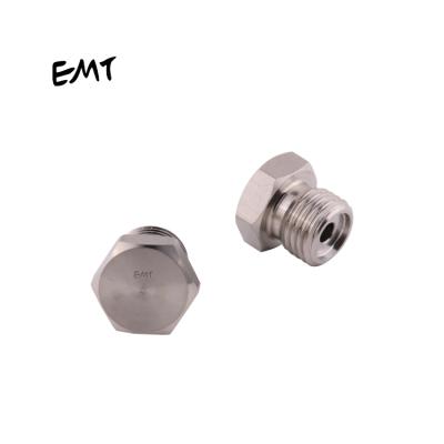 China 304 China Factory 304/316 Stainless Steel Hydraulic Metric Male Hex Socket Fittings With O-Ring Seal For Fluid Connection for sale