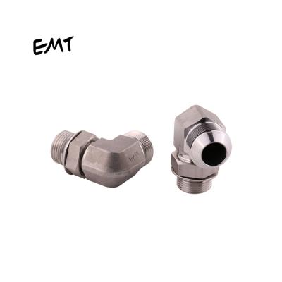 China Stainless Steel 304 China Factory Price High Precision 90 Degree Male Elbow BSP Transition Joint for sale