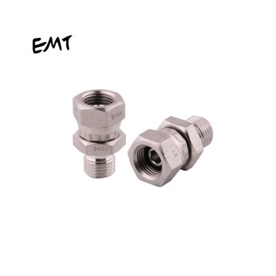 China 304 EMT Bsp Hydraulic Transition Joint Swivel Straight Male Female Adapter Fittings for sale