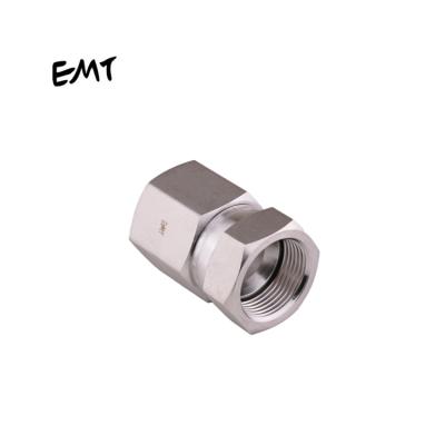 China 60 Degree Female Female Transition Fittings EMT Stainless Steel Carbon Steel Swage Hydraulic Female /bsp Coupling Joint Coupling for sale