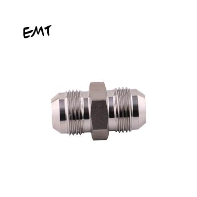 China 304 Stainless Steel Factory Price JIC Thread Nipple 304/316 SS Male Straight Transition Joint Joint for sale