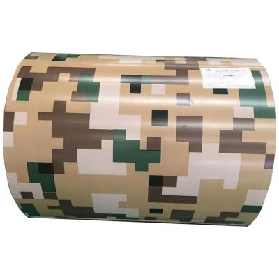 China Weathering Resistant Steel Head 3D Printing Color Coated Steel Coils / PPGI Camouflage Printing Color Steel Rolls for sale