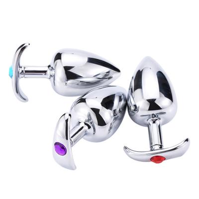 China Wholesale Free Sample Man Wholesale Free Sample Set Stainless Steel Metal Adult Sex Toys Crystal Jewelry Pink Women And Sizes Adult Sex Toys For Woman Butt Anal Plug for sale