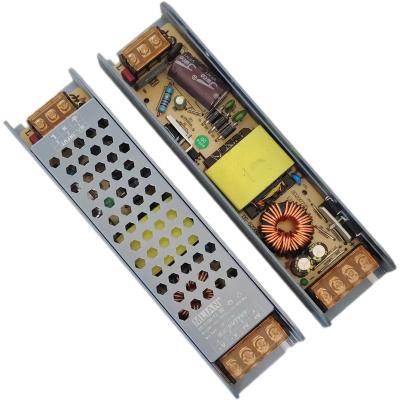 China Aluminum case Ultra thin led driver 5amp 12v 60w SMPS  for led strips ac to dc 24v 12v  8.3a 100watt switching power supply for sale