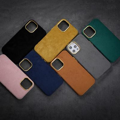 China Hot Assembled Leather Phone Case Fashion New Shockproof Mobile Phone Case For iPhone 11 12 13 Case Fabric Phone Back Cover for sale