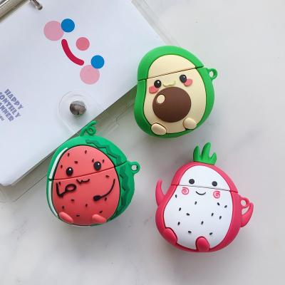 China Fanshion new arrival summer fruit case for airpods pro, avocado case for airpods pitaya case for airpods 12 BG41 for sale