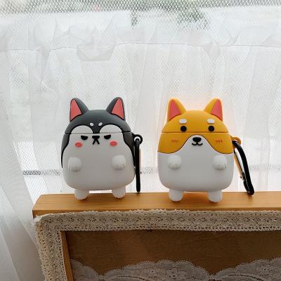 China Fanshion Corgi Husky Earphone Case 3D Cover Case for Airpods 1/2 BG39 for sale