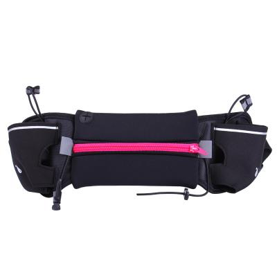 China High Quality Leather Water Bottle Running Bag Waist Pouch Waterproof Outdoor Sports Belt Pack for sale